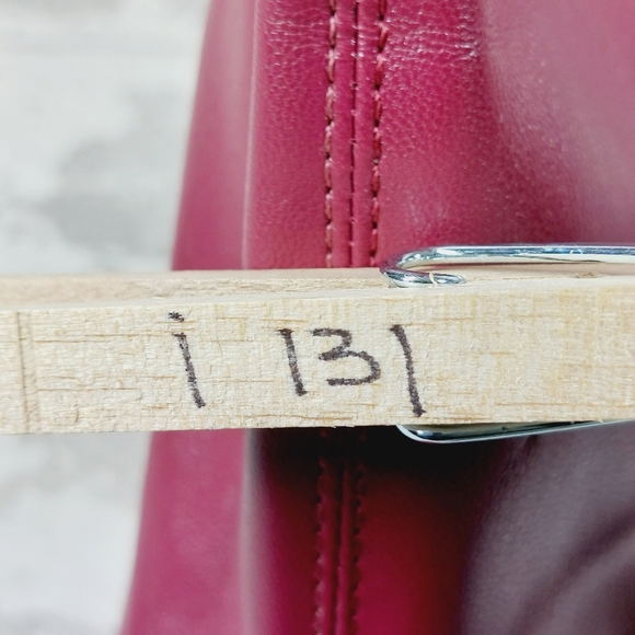 NEW Open Edit Burgundy Leather Ederika Clear Wedge Pointy Toe Ankle Boots i131 - Picture 14 of 14